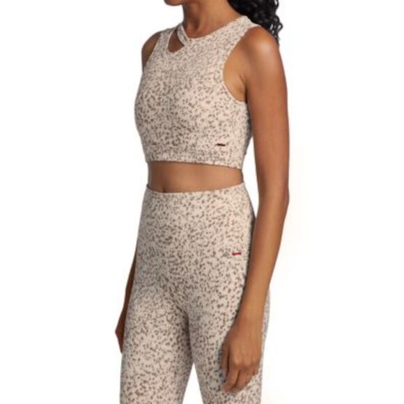 N: PHILANTHROPY Intimates Beige Medium Support Animal Print Sports Bra M - Picture 3 of 4